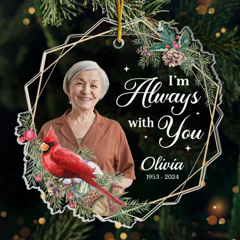 Custom Photo Your Presence Is Deeply Missed - Memorial Personalized Custom Ornament - Acrylic Custom Shaped - Christmas Gift, Sympathy Gift For Family Members