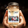 Remembering You With Love And Gratitude - Memorial Personalized Custom Mason Jar Light - Sympathy Gift, Christmas Gift For Family Members
