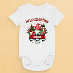 Santa's Cutest Little Helper - Family Personalized Custom Baby Onesie - Christmas Gift For Baby Kids, Newborn Baby