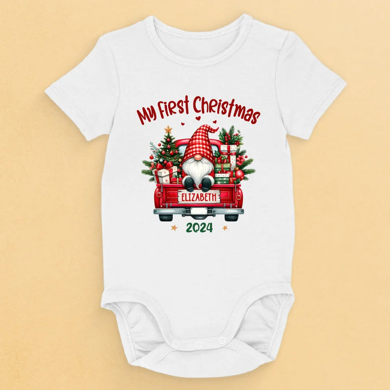 Santa's Cutest Little Helper - Family Personalized Custom Baby Onesie - Christmas Gift For Baby Kids, Newborn Baby