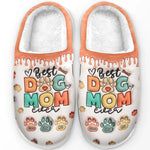 Pawsitively Grateful For The Joy My Pet Brings This Christmas - Dog & Cat Personalized Custom Fluffy Slippers - Christmas Gift For Pet Owners, Pet Lovers