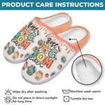 Pawsitively Grateful For The Joy My Pet Brings This Christmas - Dog & Cat Personalized Custom Fluffy Slippers - Christmas Gift For Pet Owners, Pet Lovers