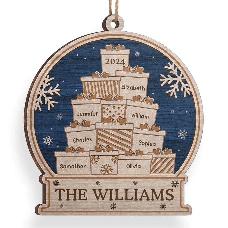 We're Definitely On The Cute List - Family Personalized Custom Ornament - Wood Custom Shaped - Christmas Gift For Family Members