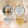Custom Photo Untill I See You Again - Personalized Custom Memorial Charm Angel Wings - Sympathy Gift For Pet Owners, Pet Lovers