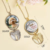 Custom Photo Not A Day Goes By That You're Not Missed - Personalized Custom Memorial Charm Angel Wings - Sympathy Gift For Pet Owners, Pet Lovers
