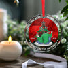 Christmas Cookie Crew - Couple Personalized Custom Circle Glass Ornament - Christmas Gift For Husband Wife, Anniversary