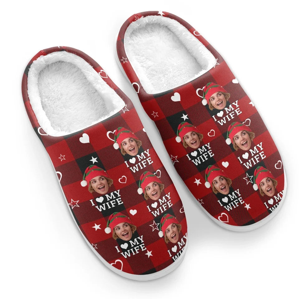 With Logo Personalized Slippers For Him You Stole My Heart