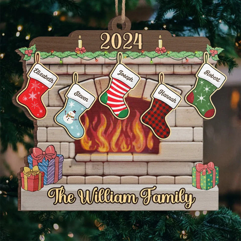 Christmas Is Best Spent With Those We Love - Family Personalized Custom Ornament - Wood Custom Shaped - Christmas Gift For Family Members