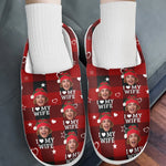 Custom Photo Christmas Gifts for Wife - Personalized Fluffy Slipper