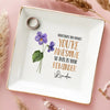 Sometimes You Forget You're Awesome AMZ - Bestie Personalized Custom Jewelry Dish - New Arrival, Gift For Best Friends, BFF, Sisters, Mom, Daughter