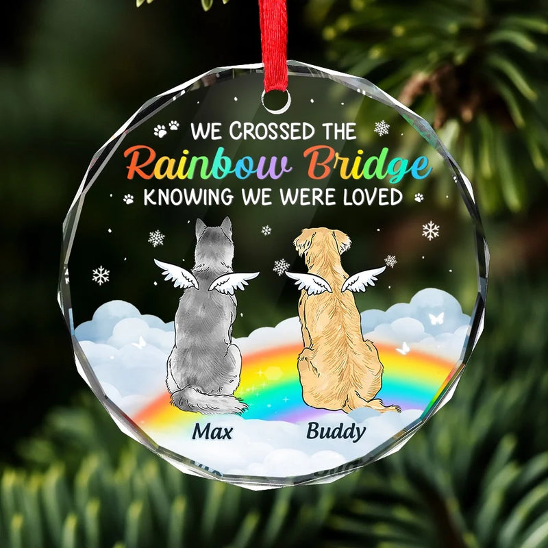 Best Friends Are Never Forgotten - Memorial Personalized Custom Circle Glass Ornament - Sympathy Gift, Christmas Gift For Pet Owners, Pet Lovers