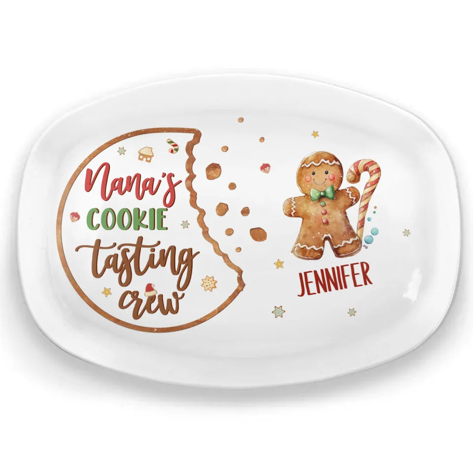 Nana's Perfect Batch - Family Personalized Custom Platter - Christmas Gift For Mom, Grandma