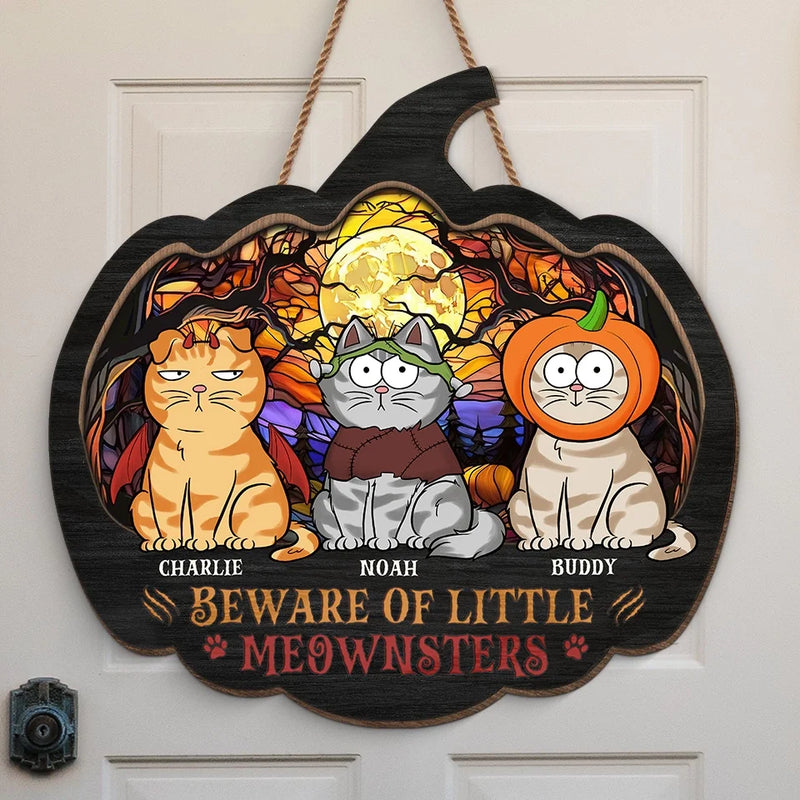 It's Showtime! - Cat Personalized Custom Home Decor Wood Sign - Halloween Gift For Pet Owners, Pet Lovers