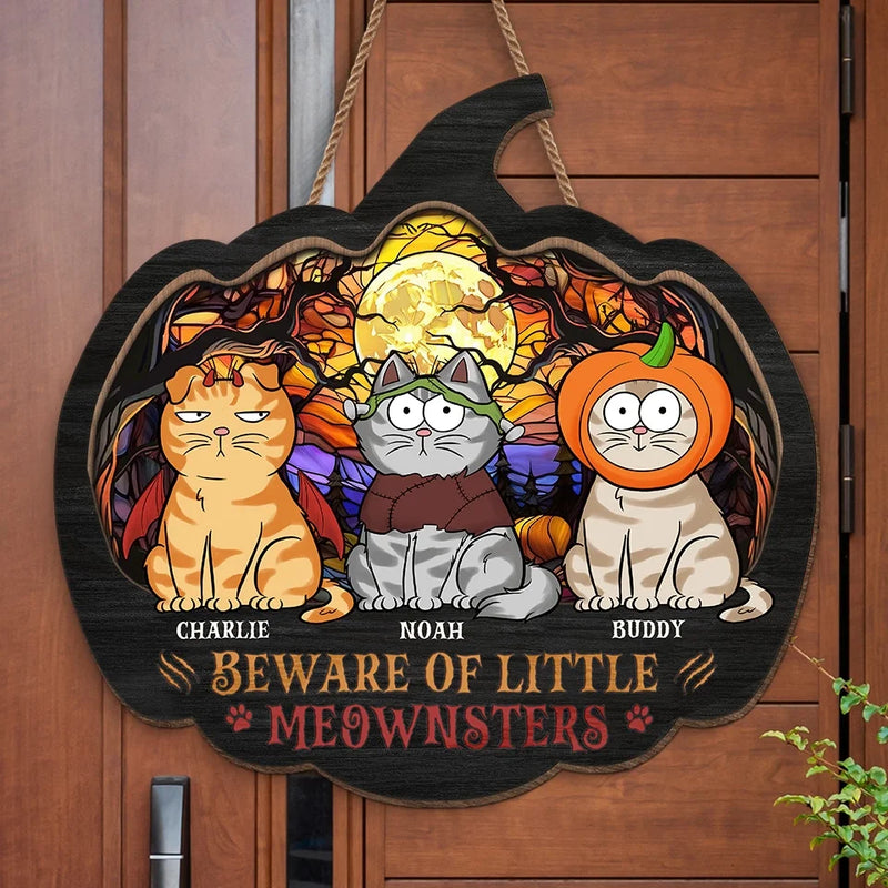 It's Showtime! - Cat Personalized Custom Home Decor Wood Sign - Halloween Gift For Pet Owners, Pet Lovers