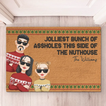 Custom Name Funny Christmas Family Gifts - Personalized Doormat