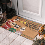 Custom Name Funny Christmas Family Gifts - Personalized Doormat
