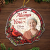 Custom Photo Remembered With Love - Memorial Personalized Custom Ornament - Acrylic Custom Shaped - Christmas Gift, Sympathy Gift For Family Members