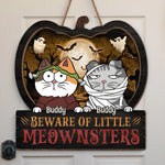 Keep Calm And Carry A Wand - Cat Personalized Custom Home Decor Wood Sign - Halloween Gift For Pet Owners, Pet Lovers