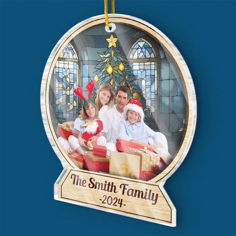 Custom Photo Sweater Weather Is Better Together - Family Personalized Custom Ornament - Acrylic Custom Shaped - Christmas Gift For Family Members