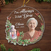 Custom Photo Gone From Our Sight, But Never From Our Hearts - Memorial Personalized Custom Ornament - Acrylic Custom Shaped - Sympathy Gift, Christmas Gift For Family Members