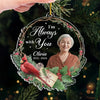 Custom Photo I Wish You Healing And Peace - Memorial Personalized Custom Ornament - Acrylic Custom Shaped - Sympathy Gift, Christmas Gift For Family Members