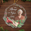 Custom Photo I Wish You Healing And Peace - Memorial Personalized Custom Ornament - Acrylic Custom Shaped - Sympathy Gift, Christmas Gift For Family Members