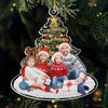 Custom Photo My Family Knows How To Sparkle At Christmas! - Family Personalized Custom Ornament - Acrylic Custom Shaped - Christmas Gift For Family Members
