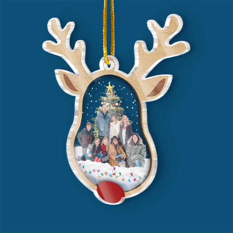 Custom Photo All Roads Lead Home For The Holidays - Family Personalized Custom Ornament - Acrylic Custom Shaped - Christmas Gift For Family Members