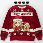 Together Is Our Favorite Place To Be This Christmas - Dog & Cat Personalized Custom Ugly Sweatshirt - Unisex Wool Jumper - Christmas Gift For Pet Owners, Pet Lovers