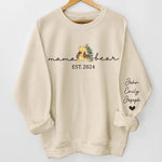 Your Love Is The Thread That Ties Our Family Together - Family Personalized Custom Unisex Sweatshirt With Design On Sleeve - Christmas Gift For Mom, Grandma