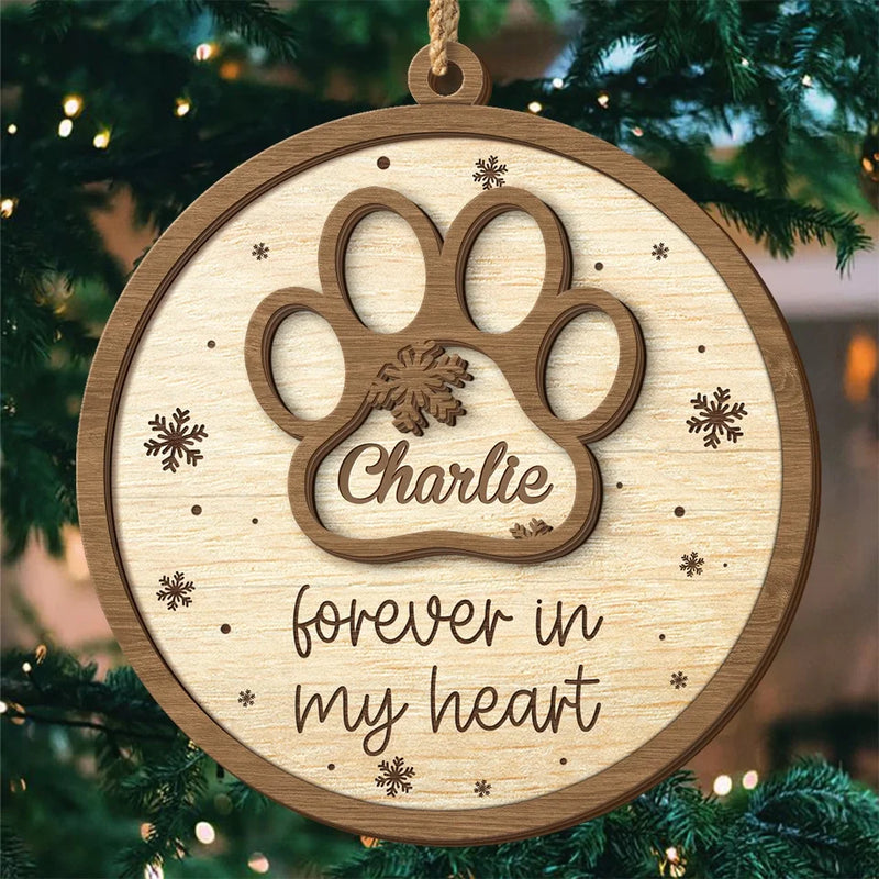 You’ll Always Be My Beloved Companion - Memorial Personalized Custom Shaped 2 Layered Wood Christmas Ornament - Christmas Gift, Sympathy Gift For Pet Owners, Pet Lovers