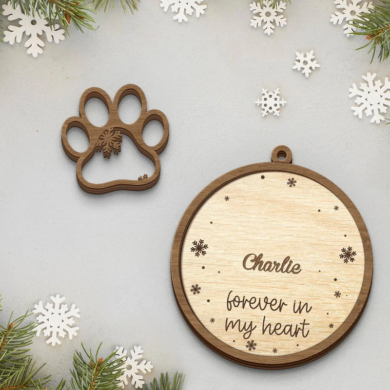 You’ll Always Be My Beloved Companion - Memorial Personalized Custom Shaped 2 Layered Wood Christmas Ornament - Christmas Gift, Sympathy Gift For Pet Owners, Pet Lovers