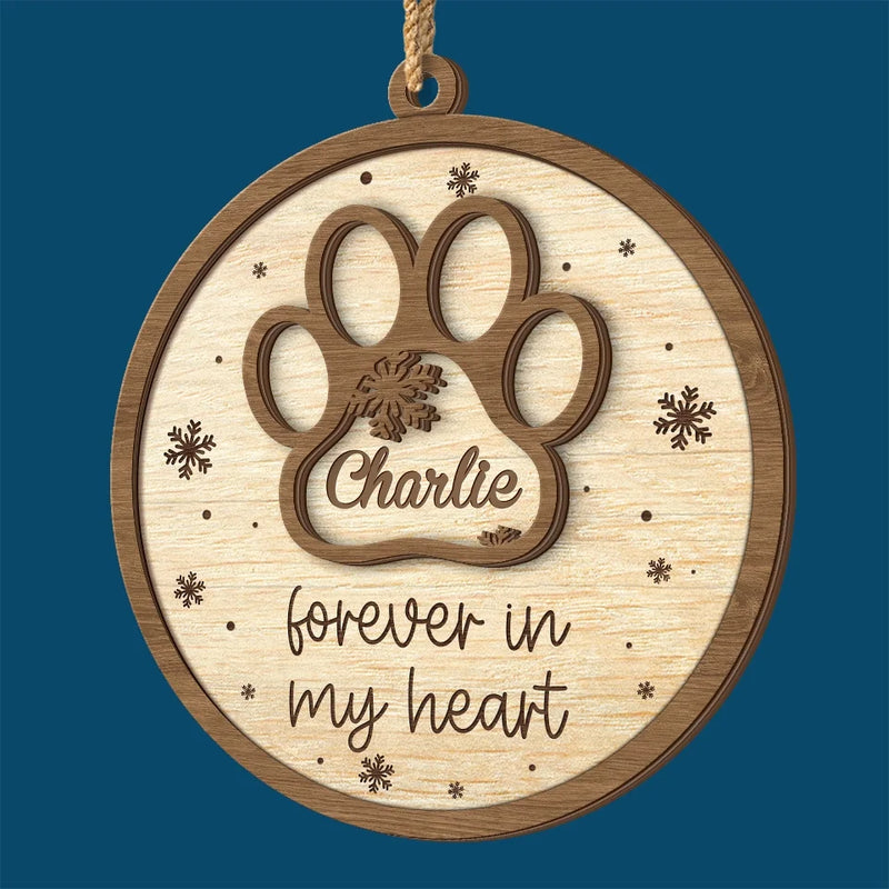 You’ll Always Be My Beloved Companion - Memorial Personalized Custom Shaped 2 Layered Wood Christmas Ornament - Christmas Gift, Sympathy Gift For Pet Owners, Pet Lovers