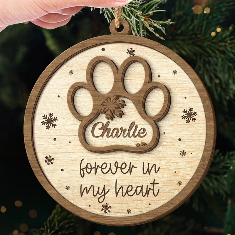 You’ll Always Be My Beloved Companion - Memorial Personalized Custom Shaped 2 Layered Wood Christmas Ornament - Christmas Gift, Sympathy Gift For Pet Owners, Pet Lovers