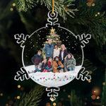 Custom Photo Christmas Magic Is In The Air - Family Personalized Custom Ornament - Acrylic Custom Shaped - Christmas Gift For Family Members