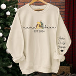 Your Love Is The Thread That Ties Our Family Together - Family Personalized Custom Unisex Sweatshirt With Design On Sleeve - Christmas Gift For Mom, Grandma