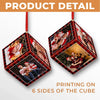 Custom Photo Here Comes The Sunshine Of Our Family - Family Personalized Custom Wooden Cube Ornament - Christmas Gift For Baby Kids, Newborn Baby