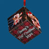 Custom Photo The Beginning Of Many Magical Moments - Family Personalized Custom Wooden Cube Ornament - Christmas Gift For Baby Kids, Newborn Baby