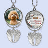Custom Photo Not A Day Goes By That You're Not Missed - Personalized Custom Memorial Charm Angel Wings - Sympathy Gift For Pet Owners, Pet Lovers