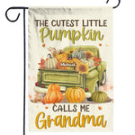 The Cutest Little Pumpkins - Family Personalized Custom Flag - Gift For Mom, Grandma