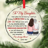For The Amazing Woman That You Are Today - Family Personalized Custom Circle Glass Ornament - Christmas Gift For Mom, Daughter