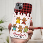 Personalize Her Phone With Memories That Make Her Smile - Family Personalized Custom Clear Phone Case - Christmas Gift For Grandma