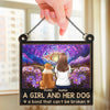 A Bond That Time Can’t Erase - Memorial Personalized Window Hanging Suncatcher - Sympathy Gift For Pet Owners, Pet Lovers