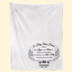 Love From Heaven - Memorial Personalized Custom Blanket - Sympathy Gift For Family Members