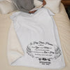 Love From Heaven - Memorial Personalized Custom Blanket - Sympathy Gift For Family Members