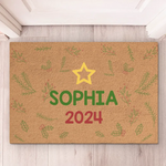 Custom Name Family Holiday Decor - Personalized Doormat