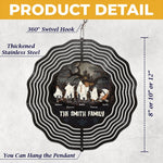 Ghosts And Goblins Come To Play On Halloween - Family Personalized Custom Wind Spinner - Halloween Gift For Family Members