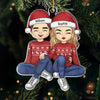 With You, Every Moment Is Special - Couple Personalized Custom Ornament - Acrylic Custom Shaped - Christmas Gift For Husband Wife, Anniversary