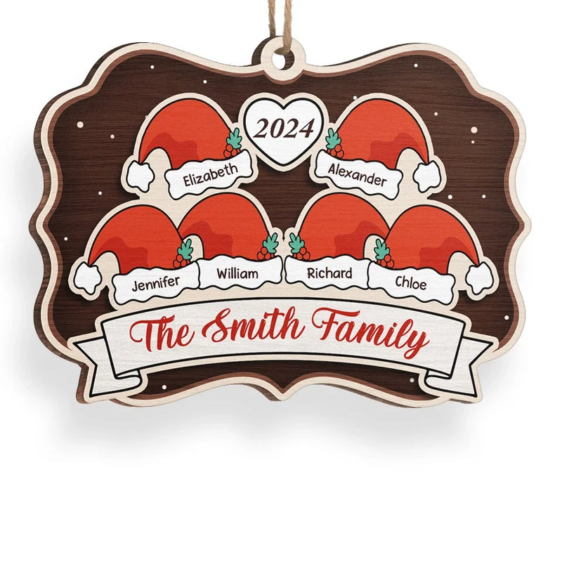 Family And Love Are The True Gifts Of Christmas - Family Personalized Custom Ornament - Wood Custom Shaped - Christmas Gift For Family Members