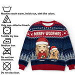 Wagging Tails All The Way To Christmas! - Dog & Cat Personalized Custom Ugly Sweatshirt - Unisex Wool Jumper - Christmas Gift For Pet Owners, Pet Lovers